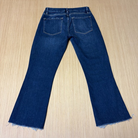 Frame Denim Jeans Womens 27 Blue Le Crop Mini Boot Raw Edge Stretch Cropped - Picture 7 of 9